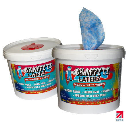 Graffiti Eaterz Large strong Blue wipes
