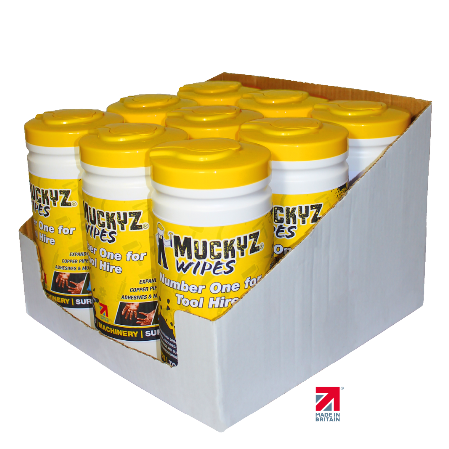 Muckyz Tool Hire Wipes 80 wipe tubs in box