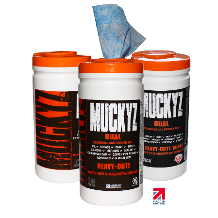 Muckyz Dual Wipes Single 80 wipe tub Muckyz Dual Scrub Wipes 80 wipe tub