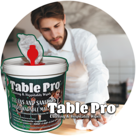 Table Pro Cleaning and Sanitising Wipes