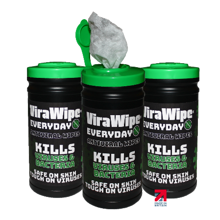 Virawipe Single shot Virawipe 100 wipe tub