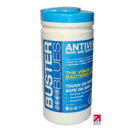 Buster Blue Wipes 200 wipe tub