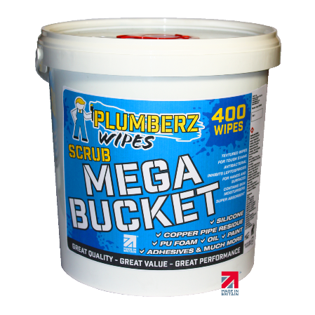 Plumberz Wipes 400 wipe mega bucket Plumberz Wipes 400 wipe tub