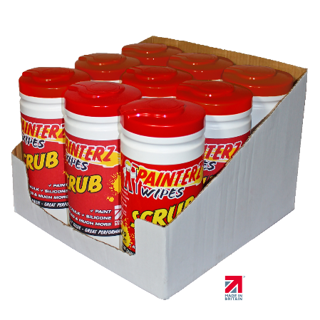 Painterz Wipes Shelf ready case Painterz Wipes 80 wipe tubs in box